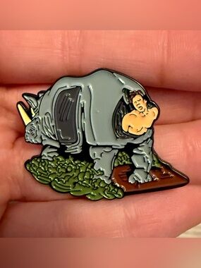 New Ace Ventura Pet Detective Movie Ace Ventura Jim Carrey Rhino Butt Enamel Pin